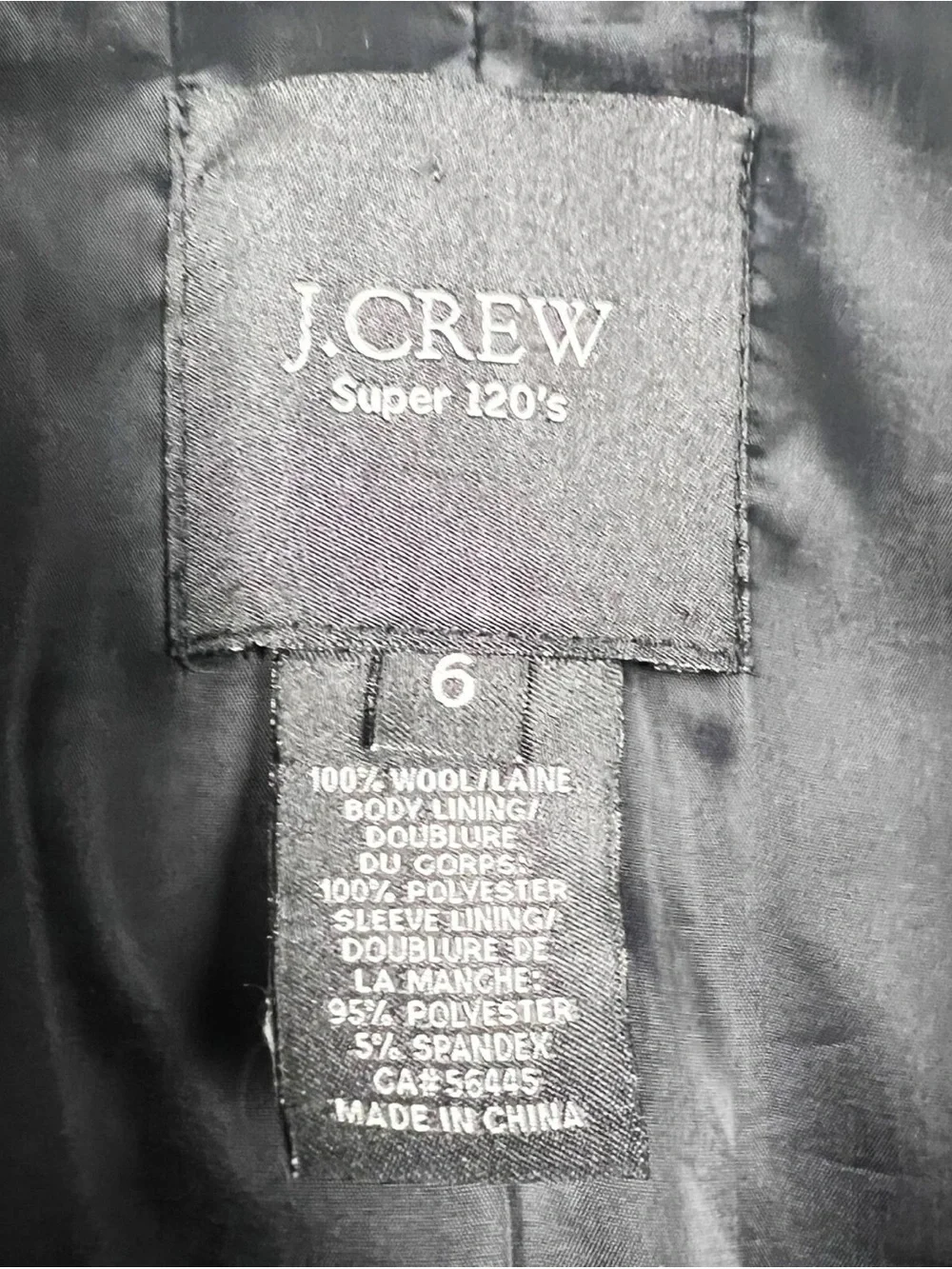J. Crew Navy Pinstripe Two-Button Blazer 6